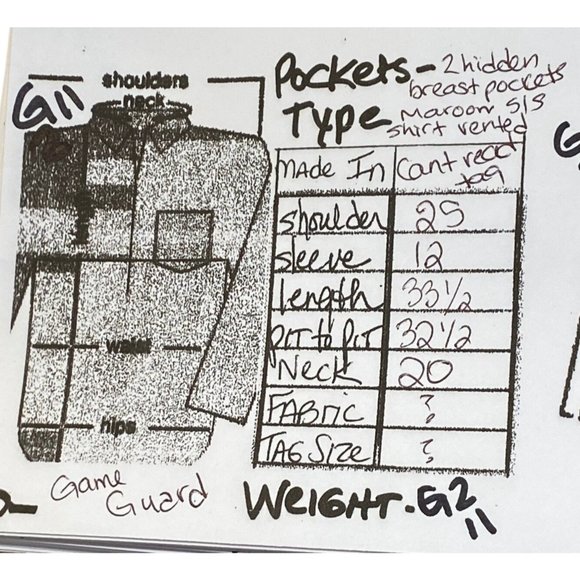 Game Guard Back Vent Short Sleeve Shirt  READ - Picture 7 of 9